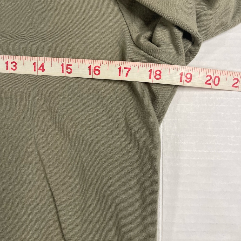 Barefoot Dreams Sweatshirt Women M Malibu Olive Green Luxe Lounge Scrunch Hoodie - Picture 4 of 8